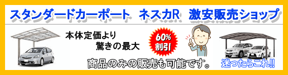 スタンダードカーポート ネスカR激安ショップ