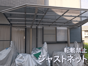 京都府京都市Y様邸自転車屋根施工例